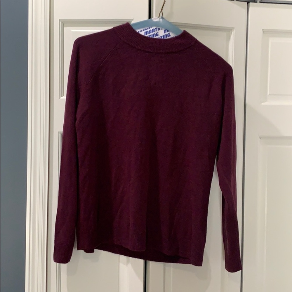 Maroon zip neck sweater
